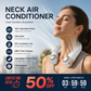 ⏰Last Day Special Price ￡12.99!!❄Neck Air Conditioner Fan – Ultra‑quiet, 360° rotating, 3 speeds. Hands‑free cooling, long battery. Summer essential! 😎🌬️