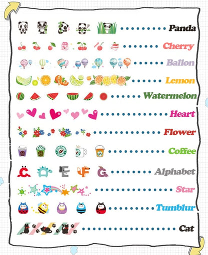 DIY Cute Animals Press Type Decorative Pen