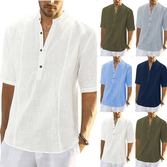 Linen shirt sleeves for men's wear