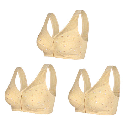 🔥Buy 2 Get 1 Free🔥Design for Senior Front Closure Cotton Bra